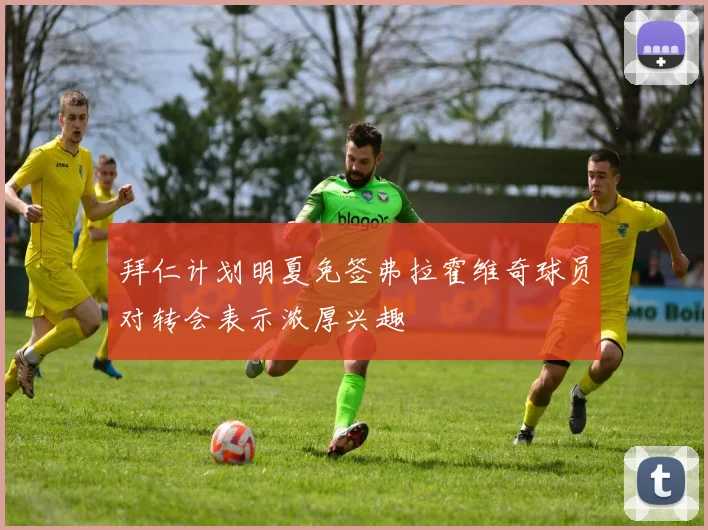 拜仁计划明夏免签弗拉霍维奇球员对转会表示浓厚兴趣
